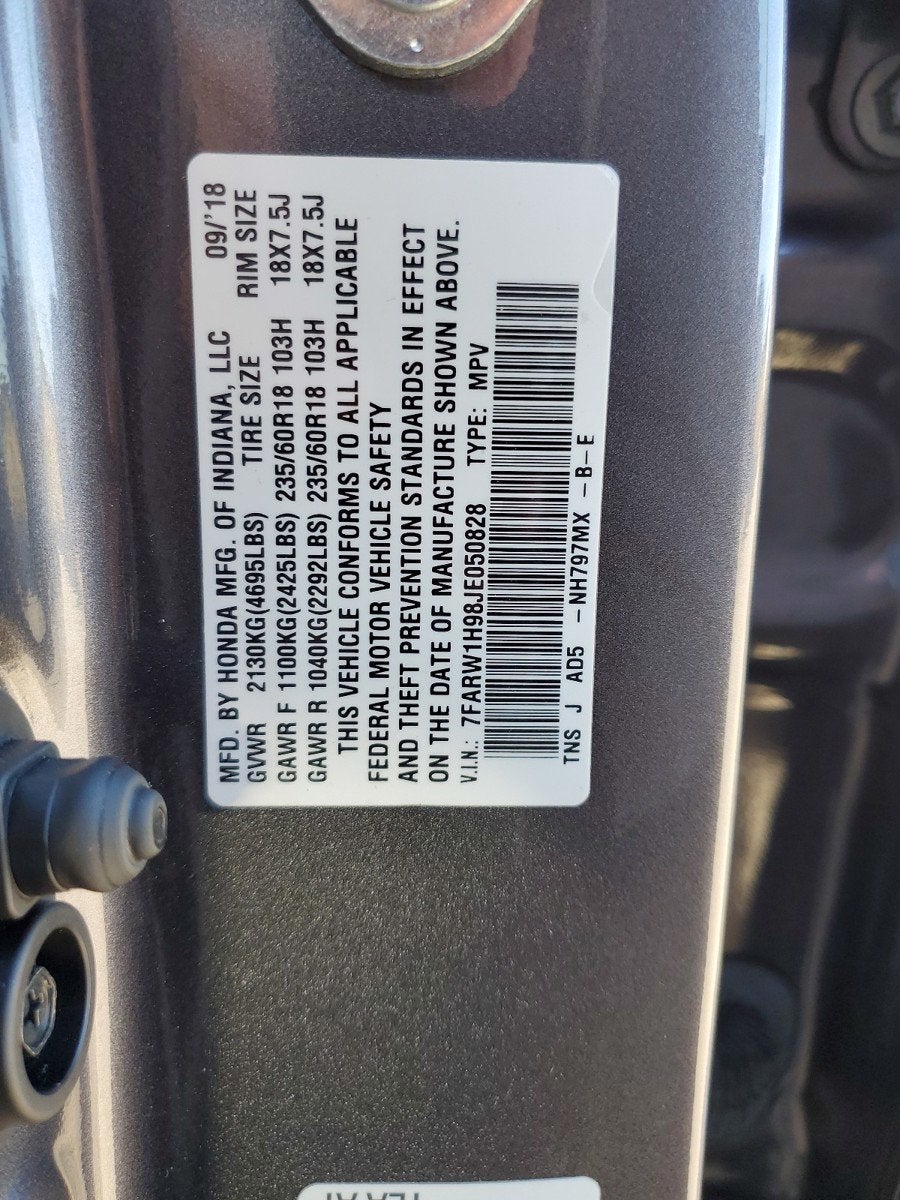 2018 Honda CR-V Touring